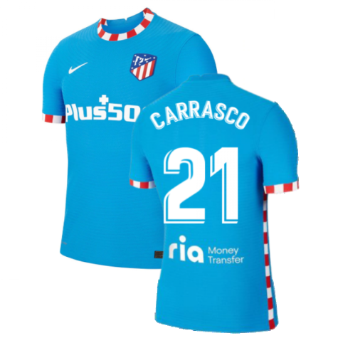2021-2022 Atletico Madrid Vapor 3rd Shirt (CARRASCO 21)