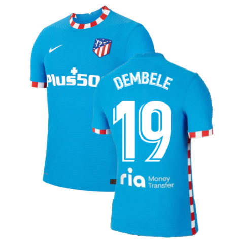 2021-2022 Atletico Madrid Vapor 3rd Shirt (DEMBELE 19)