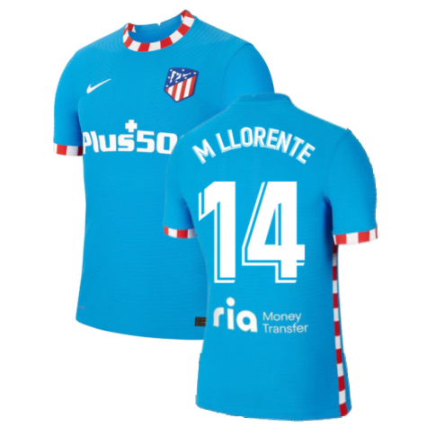 2021-2022 Atletico Madrid Vapor 3rd Shirt (M LLORENTE 14)