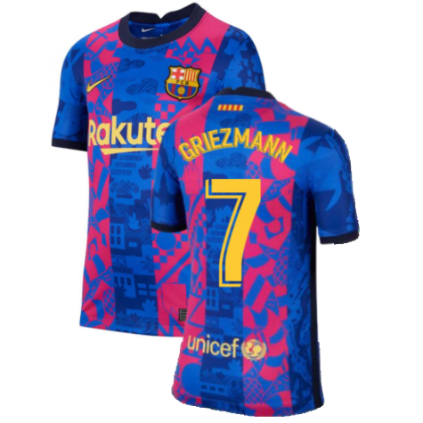 2021-2022 Barcelona 3rd Shirt (Kids) (GRIEZMANN 7)