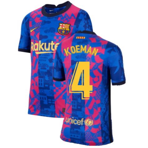 2021-2022 Barcelona 3rd Shirt (Kids) (KOEMAN 4)