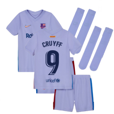 2021-2022 Barcelona Away Mini Kit (Kids) (CRUYFF 9)
