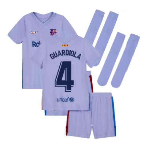 2021-2022 Barcelona Away Mini Kit (Kids) (GUARDIOLA 4)