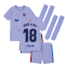 2021-2022 Barcelona Away Mini Kit (Kids) (JORDI ALBA 18)
