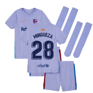 2021-2022 Barcelona Away Mini Kit (Kids) (MINGUEZA 28)