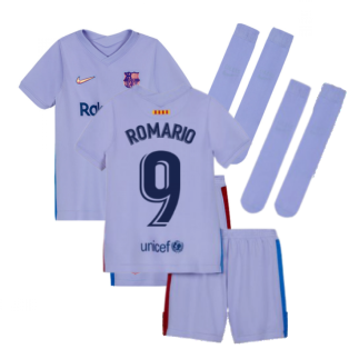 2021-2022 Barcelona Away Mini Kit (Kids) (ROMARIO 9)