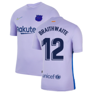 2021-2022 Barcelona Away Shirt (BRAITHWAITE 12)