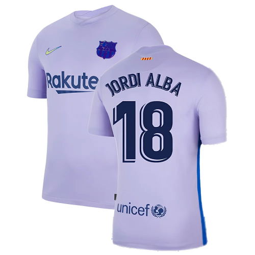 2021-2022 Barcelona Away Shirt (JORDI ALBA 18) 2021-2022 Barcelona Away Shirt (JORDI ALBA 18)