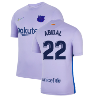 2021-2022 Barcelona Away Shirt (Kids) (ABIDAL 22)