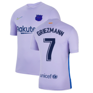 2021-2022 Barcelona Away Shirt (Kids) (GRIEZMANN 7)