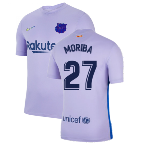 2021-2022 Barcelona Away Shirt (Kids) (MORIBA 27)