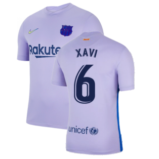 2021-2022 Barcelona Away Shirt (Kids) (XAVI 6)