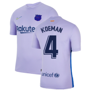 2021-2022 Barcelona Away Shirt (KOEMAN 4)