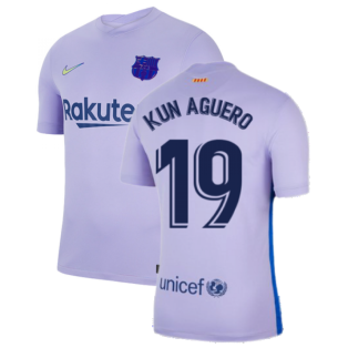 2021-2022 Barcelona Away Shirt (KUN AGUERO 19)