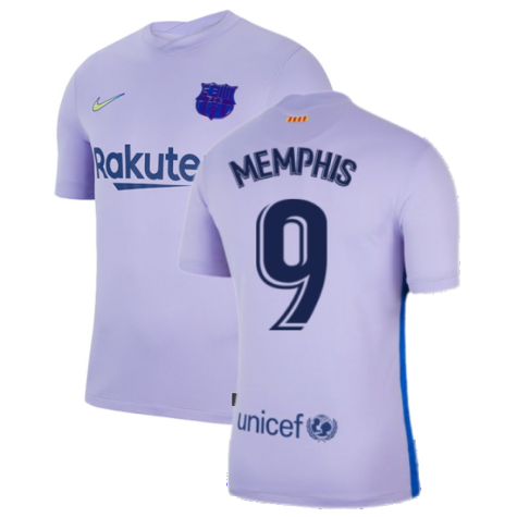 2021-2022 Barcelona Away Shirt (MEMPHIS 9)