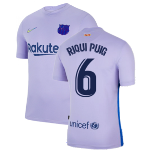 2021-2022 Barcelona Away Shirt (RIQUI PUIG 6)