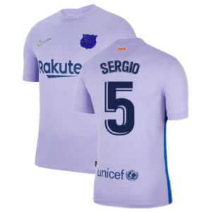 2021-2022 Barcelona Away Shirt (SERGIO 5)