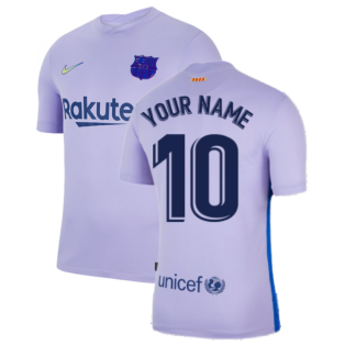 2021-2022 Barcelona Away Shirt (Your Name)