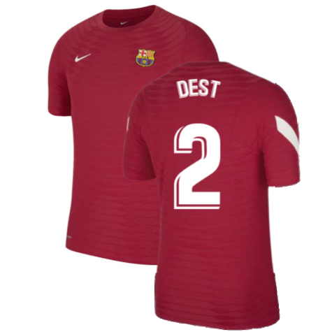 2021-2022 Barcelona Elite Training Shirt (Red) (DEST 2)