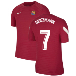 2021-2022 Barcelona Elite Training Shirt (Red) (GRIEZMANN 7)