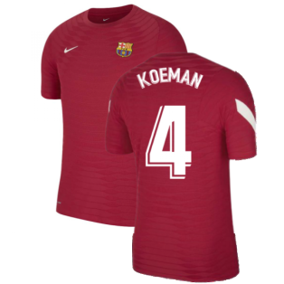 2021-2022 Barcelona Elite Training Shirt (Red) (KOEMAN 4)