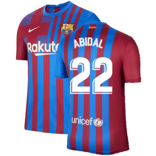 2021-2022 Barcelona Home Shirt (ABIDAL 22)  2021-2022 Barcelona Home Shirt (ABIDAL 22)