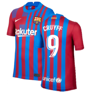 2021-2022 Barcelona Home Shirt (Kids) (CRUYFF 9)