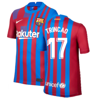 2021-2022 Barcelona Home Shirt (Kids) (TRINCAO 17)