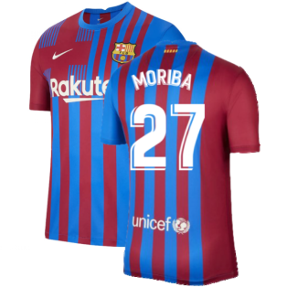 2021-2022 Barcelona Home Shirt (MORIBA 27)