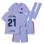 2021-2022 Barcelona Infants Away Kit (F DE JONG 21)