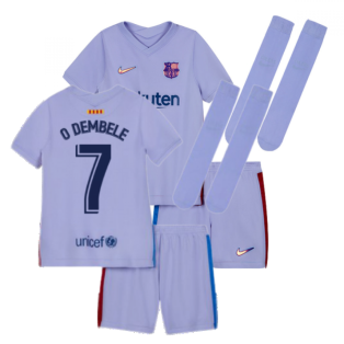 2021-2022 Barcelona Infants Away Kit (O DEMBELE 7)