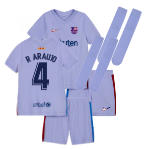 2021-2022 Barcelona Infants Away Kit (R ARAUJO 4)