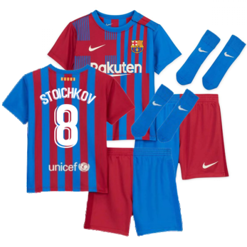 2021-2022 Barcelona Infants Home Kit (STOICHKOV 8)  2021-2022 Barcelona Infants Home Kit (STOICHKOV 8)