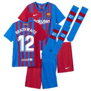 2021-2022 Barcelona Little Boys Home Kit (BRAITHWAITE 12)