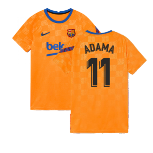 2021-2022 Barcelona Pre-Match Jersey (Orange) (ADAMA 11)