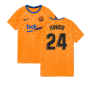 2021-2022 Barcelona Pre-Match Jersey (Orange) (JUNIOR 24)