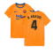 2021-2022 Barcelona Pre-Match Jersey (Orange) (R ARAUJO 4)