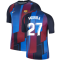 2021-2022 Barcelona Pre-Match Training Shirt (Blue) - Kids (MORIBA 27)