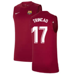 2021-2022 Barcelona Sleeveless Top (Red) (TRINCAO 17)