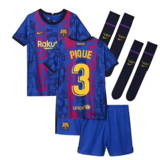 2021-2022 Barcelona Third Mini Kit (PIQUE 3)