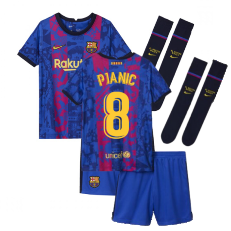 2021-2022 Barcelona Third Mini Kit (PJANIC 8)