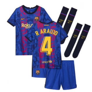 2021-2022 Barcelona Third Mini Kit (R ARAUJO 4)