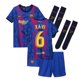 2021-2022 Barcelona Third Mini Kit (XAVI 6)