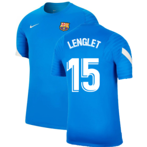 2021-2022 Barcelona Training Shirt (Blue) (LENGLET 15)