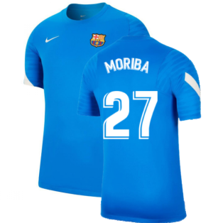 2021-2022 Barcelona Training Shirt (Blue) (MORIBA 27)