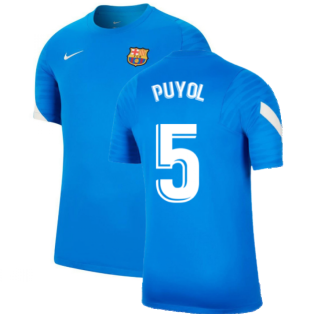 2021-2022 Barcelona Training Shirt (Blue) (PUYOL 5)