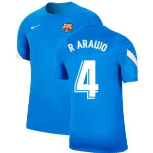 2021-2022 Barcelona Training Shirt (Blue) (R ARAUJO 4)