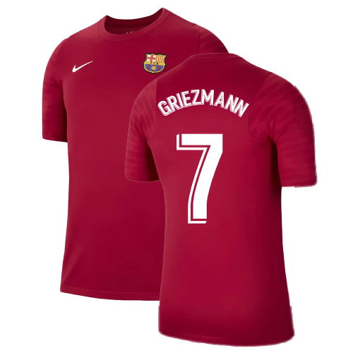 2021-2022 Barcelona Training Shirt (Noble Red) (GRIEZMANN 7) 2021-2022 Barcelona Training Shirt (Noble Red) (GRIEZMANN 7)