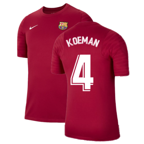 2021-2022 Barcelona Training Shirt (Noble Red) (KOEMAN 4)  2021-2022 Barcelona Training Shirt (Noble Red) (KOEMAN 4)