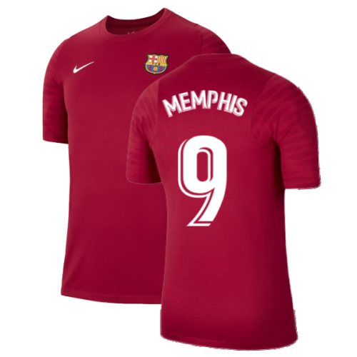 2021-2022 Barcelona Training Shirt (Noble Red) (MEMPHIS 9)  2021-2022 Barcelona Training Shirt (Noble Red) (MEMPHIS 9)
